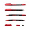 12257-MARCADOR PERMANENTE DOBLE PUNTA DOUBLE P-80, COLOR AZUL ERICH KRAUSE 48184