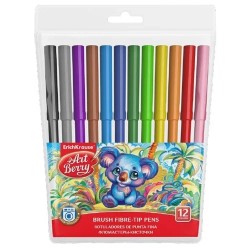 12286-ESTUCHE 12 ROTULADORES SUPER LAVABLES COLORES SURTIDOS ARTBERRY 56084