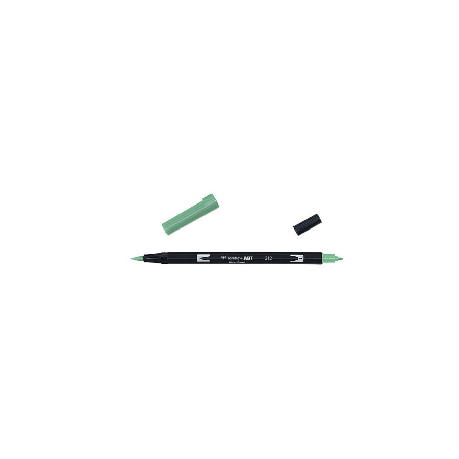 12309-ROTULADOR DOBLE PUNTA PINCEL DUAL BRUSH-312 - COLOR HOLLY GREEN. TOMBOW ABT-312 12309-ROTULADOR DOBLE PUNTA PINCEL DUAL BRUSH-312 - COLOR HOLLY GREEN. TOMBOW ABT-312