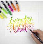 12328-ROTULADOR DOBLE PUNTA PINCEL DUAL BRUSH-761 - COLOR CARNATION. TOMBOW ABT-761