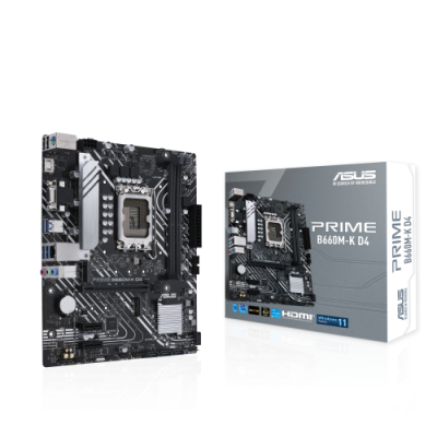 A PLACA ASUS PRIME B660M K D4INTEL1700B6602DDR4MATX