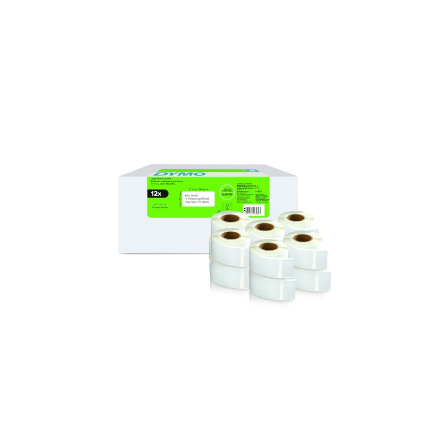 12342-PACK 12 ROLLOS LW ETIQUETAS 25X54MM DYMO 2177563 12342-PACK 12 ROLLOS LW ETIQUETAS 25X54MM DYMO 2177563