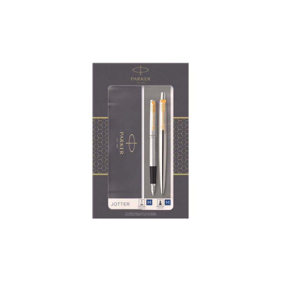 12363-SET JOTTER. DUO PLUMA + BOLIGRAFO ACERO GT PARKER 2093257 12363-SET JOTTER. DUO PLUMA + BOLIGRAFO ACERO GT PARKER 2093257
