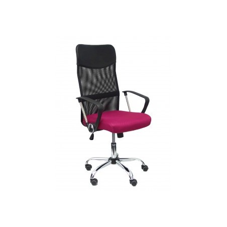 12382-SILLA GONTAR RESPALDO MALLA NEGRO ASIENTO GRANATE PIQUERAS Y CRESPO 31BM8403D933CRRP