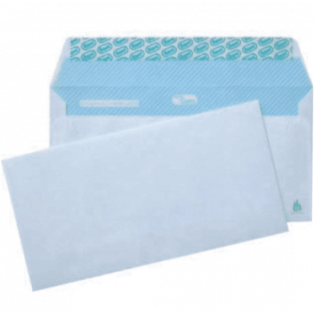 1242-CAJA 500 SOBRES DIN DL (110X220) OFFSET BLANCO 90 GRS. OPENSAM AUTOADHESIVO CON TIRA DE SILICONA SAM 247619