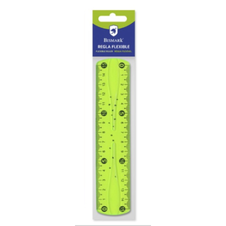 12429-REGLA PVC FLEXIBLE 15 CM BISMARK 324737