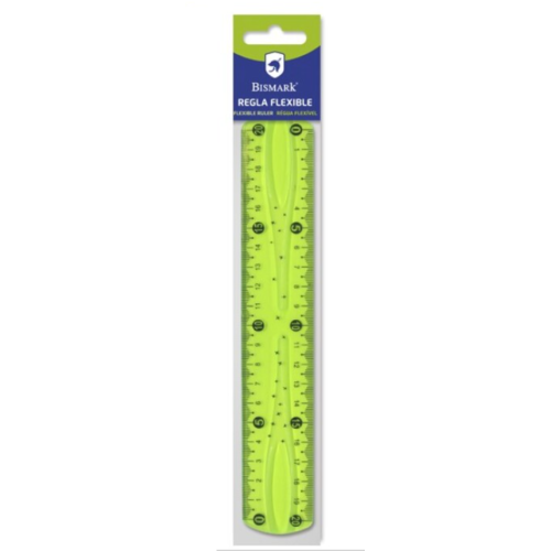 12430-REGLA PVC FLEXIBLE 20 CM BISMARK 324738
