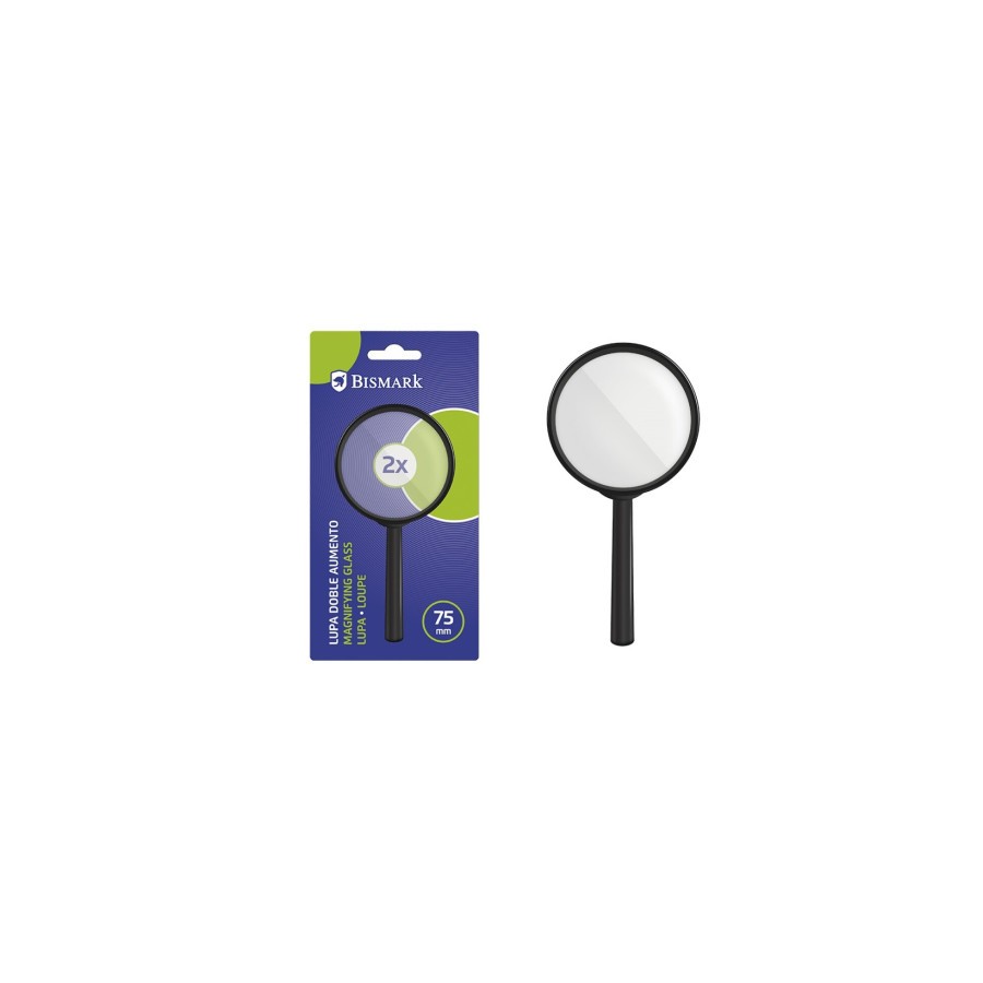 12444-LUPA DOBLE AUMENTO DIAMETRO 75 MM BISMARK 330647 12444-LUPA DOBLE AUMENTO DIAMETRO 75 MM BISMARK 330647