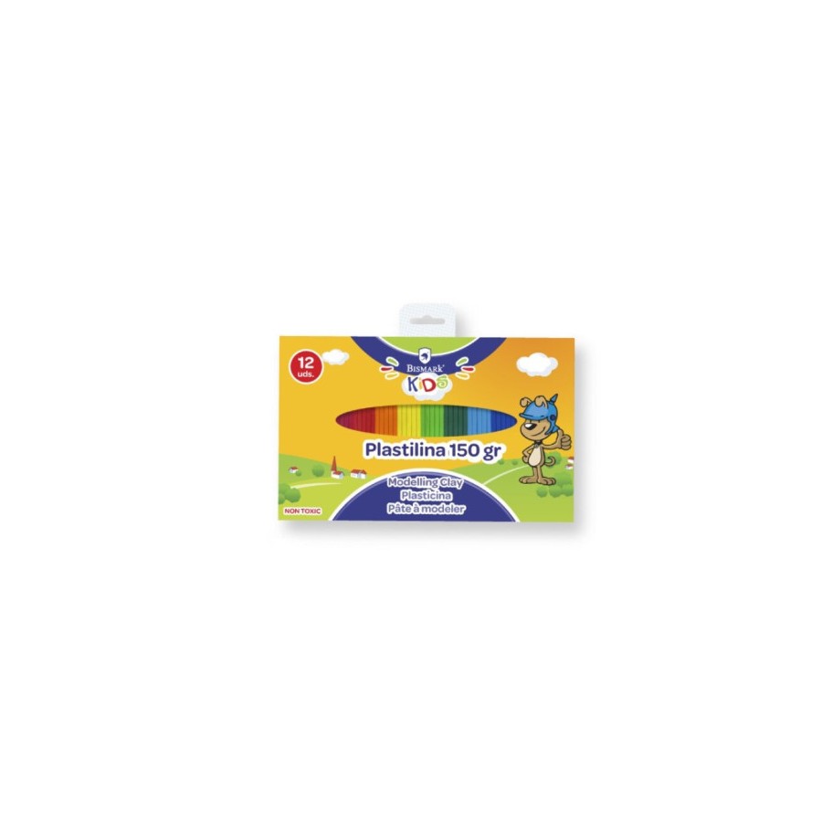 12449-PLASTILINA 12 COLORES BARRITAS 12,5 GRS UD BISMARK 327751 12449-PLASTILINA 12 COLORES BARRITAS 12,5 GRS UD BISMARK 327751