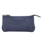 12455-ESTUCHE ESCOLAR TRES COMPARTIMENTOS AZUL Y NEGRO GEOMETRIC - TABLERO TOTTO AC52ECO012-2210Z-3JG