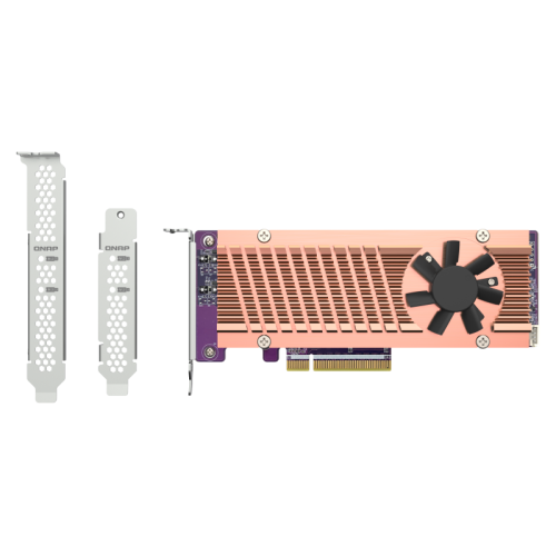 12503-QNAP QM2-2P-384A tarjeta y adaptador de interfaz Interno M.2
