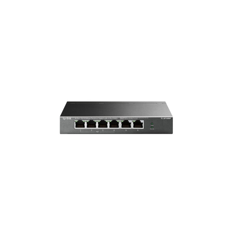 12540-TP-Link TL-SF1006P switch No administrado Fast Ethernet (10/100) Energia sobre Ethernet (PoE) Negro 12540-TP-Link TL-SF1006P switch No administrado Fast Ethernet (10/100) Energia sobre Ethernet (PoE) Negro