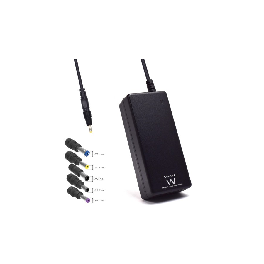 12652-Ewent EW3898 adaptador e inversor de corriente Interior 65 W Negro 12652-Ewent EW3898 adaptador e inversor de corriente Interior 65 W Negro