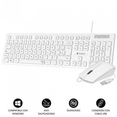 12729-COMBO BUSINESS SLIM SILENCIOSO CON CABLE USB B