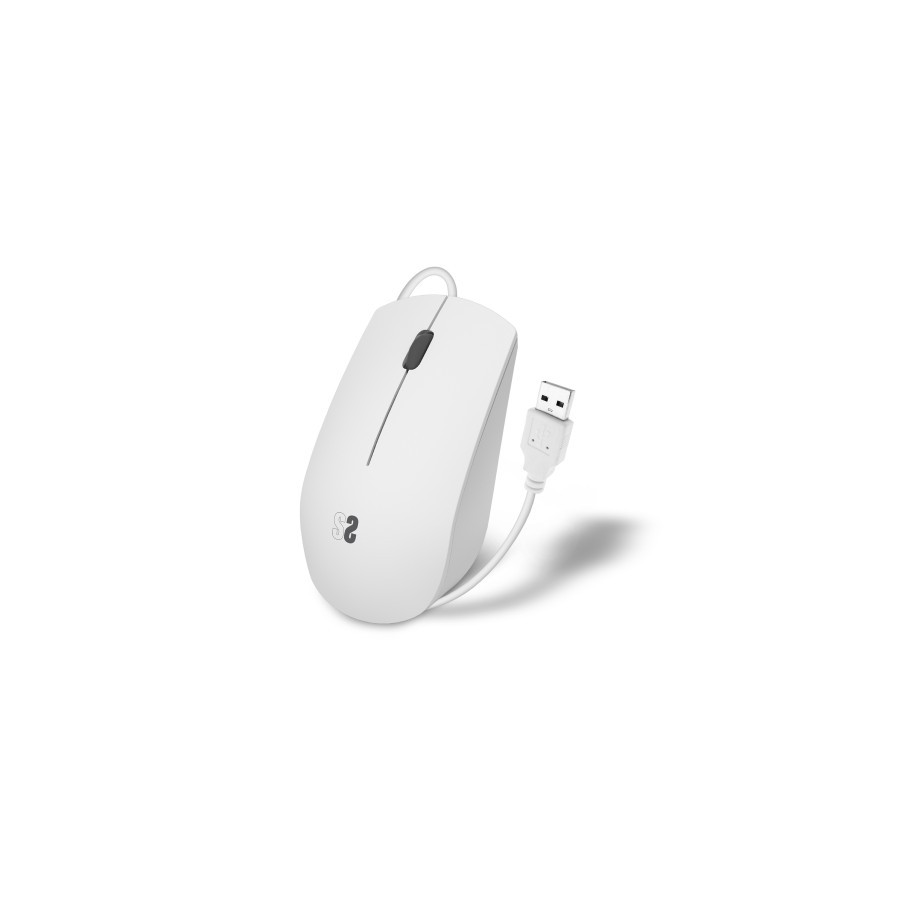 12734-SUBBLIM Raton Business Silencioso con cable USB 1200 DPI Blanco 12734-SUBBLIM Raton Business Silencioso con cable USB 1200 DPI Blanco
