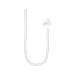 12739-Nanocable Organizador de Cables Flexible 25 mm, Blanco, 2 m