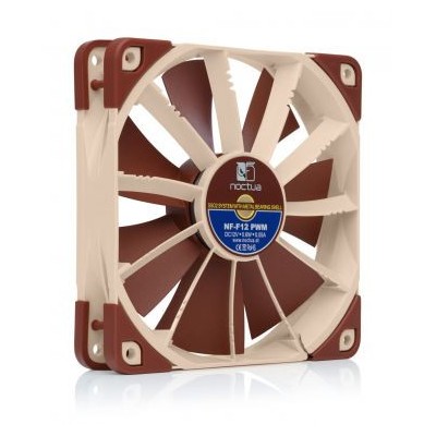 NOCTUA VENTILADOR CAJA NF F12PWM 300 1200 1500RPM 120MM FAN 120X120X25MM 12V 224 DBA 934 M3 H 261 MM H2O 4 PINES