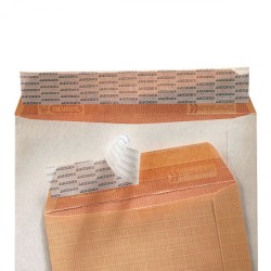 1276-CAJA 100 BOLSAS RADIOGRAFIA (310X410) KRAFT ARMADO 120 GRS. AUTOSAM AUTOADHESIVO TIRA DE SILICONA ENVIO SEGURIDAD S