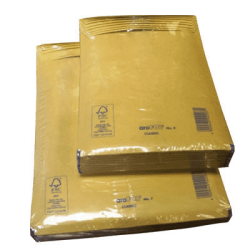 1282-PAQUETE 10 UDS. BOLSA AIR BAG ACOLCHADA ENVIOS ESPECIALES AK-12 KRAFT AUTOADHESIVO MEDIDA INTERIOR 120X215, 16 GRS.