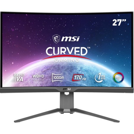 12990-MSI MAG 275CQRF QD pantalla para PC 68,6 cm (27") 2560 x 1440 Pixeles Wide Quad HD Negro