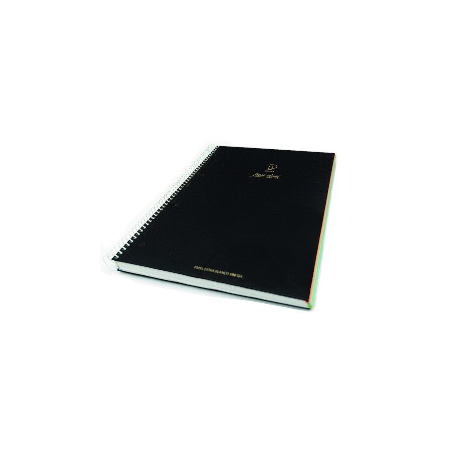 13030-CUADERNO FIRST CLASS A5 TAPA NEGRA FORRADA MICROPERFORADO 120H 100GR TALADROS 5X5 BANDA 5 COLORES PACSA 16036 13030-CUADERNO FIRST CLASS A5 TAPA NEGRA FORRADA MICROPERFORADO 120H 100GR TALADROS 5X5 BANDA 5 COLORES PACSA 16036