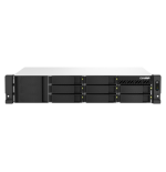 13079-QNAP TS-864EU-RP-8G servidor de almacenamiento NAS Bastidor (2U) Ethernet Negro