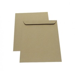 1315-PAQUETES DE 10 BOLSAS KRAFT, CON TIRA DE SILICONA TAMANO 260X360 90 GRS. SAM 665110