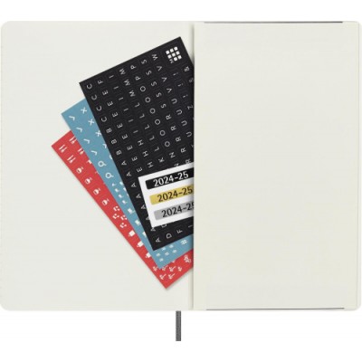 AGENDA 18 MESES 2024 2025 DIARIA L 13 X 21 CM NEGRA TAPA BLANDA MOLESKINE DSB18DC3Y25