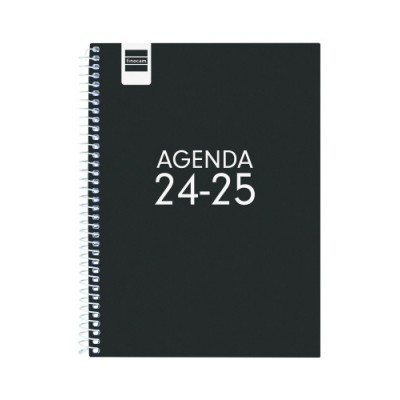 AGENDA ESCOLAR 2024 2025 4º 155X212 SEMANA VISTA HORIZONTAL COOL NEGRO FINOCAM 645040325