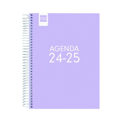 AGENDA ESCOLAR 2024 2025 4º 155X212 1 DiA PaGINA COOL LILA FINOCAM 645060825