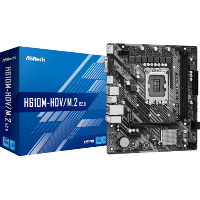 Asrock H610M HDV M2 R20 Intel H610 LGA 1700 micro ATX