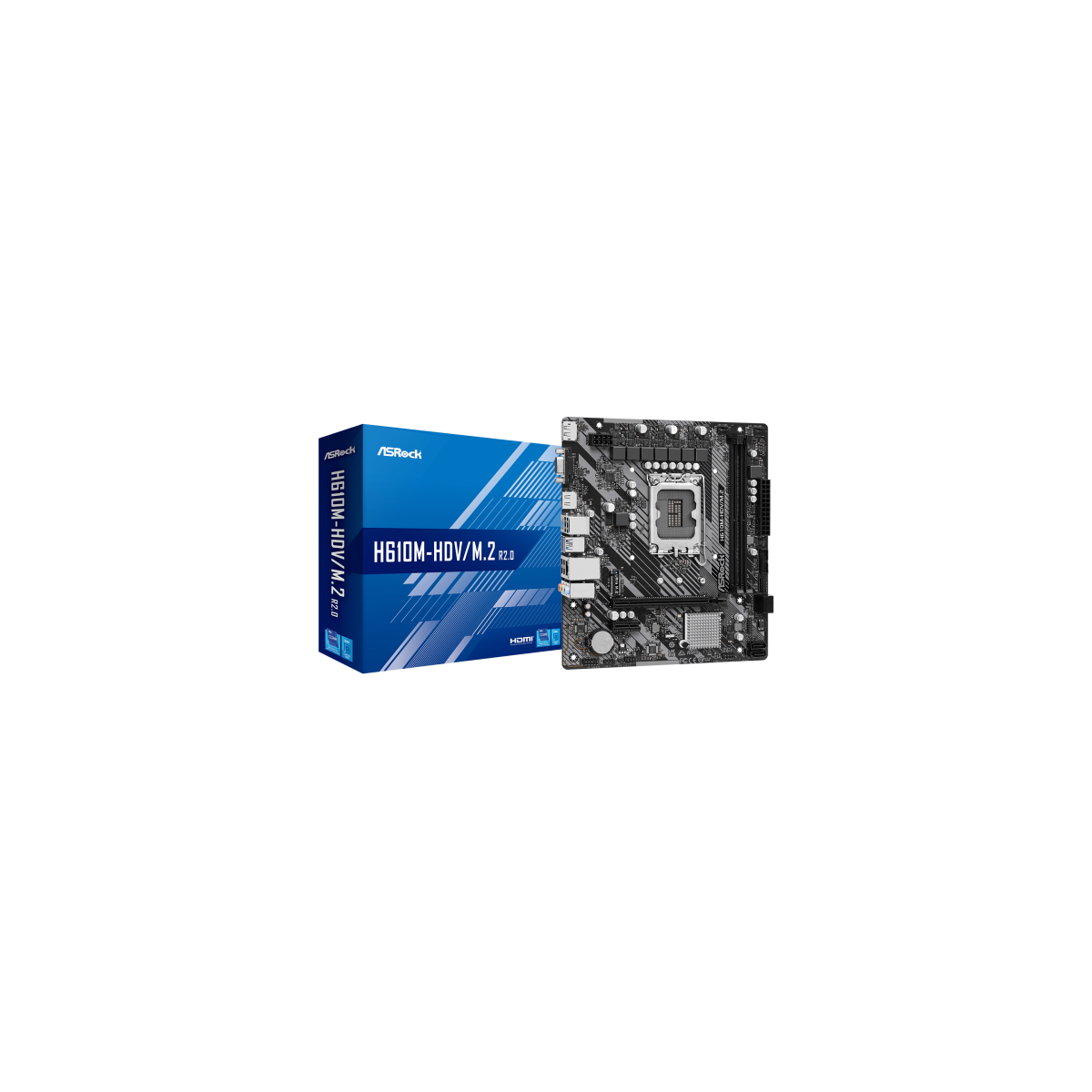 Asrock H610M HDV M2 R20 Intel H610 LGA 1700 micro ATX