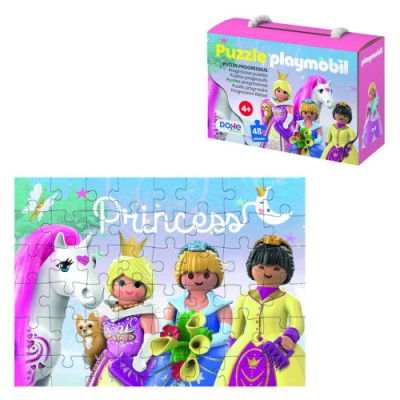 CAJA DE PUZZLE 48 PIEZAS PLAYMOBIL MODELO PRINCESS DOHE 65014