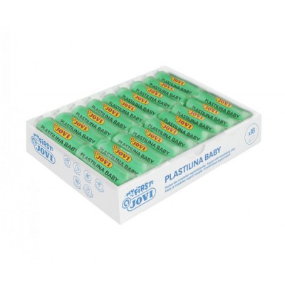 MY FIRST PLASTILINA BABY CAJA 18 PASTILLAS PASTA PARA MODELAR SuPER BLANDA 38 G VERDE NEW JOVI 37010