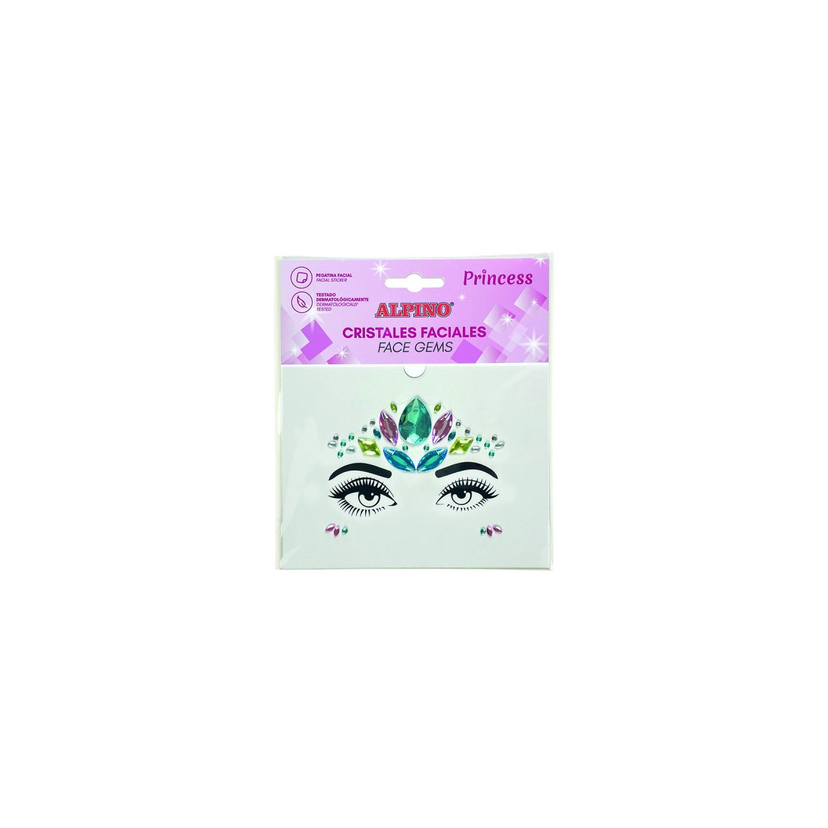 ALPINO GEMAS FACIALES ADHESIVAS PRINCESS ALPINO DL000630