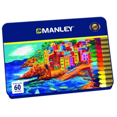 ESTUCHE 60 CERAS MANLEY MNC00060