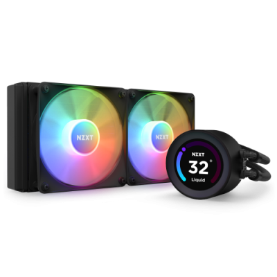 NZXT Kraken Elite 240 RGB Procesador Sistema de refrigeracion liquida todo en uno 12 cm Negro 1 piezas