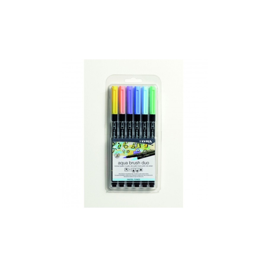 13162-ESTUCHE 6 UDS AQUA BRUSH DUO TONOS PASTEL LYRA GROOVE L6521061 13162-ESTUCHE 6 UDS AQUA BRUSH DUO TONOS PASTEL LYRA GROOVE L6521061