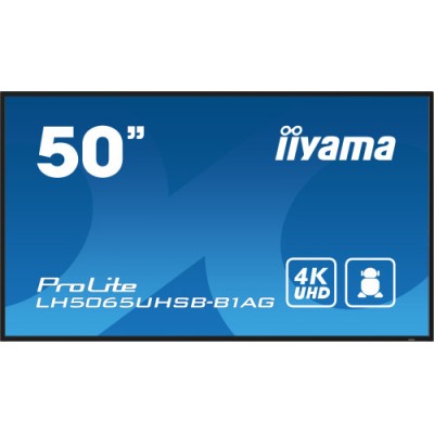 iiyama LH5065UHSB B1AG pantalla de senalizacion Pantalla plana para senalizacion digital 1257 cm 495 LCD Wifi 800 cd m 4K Ultra