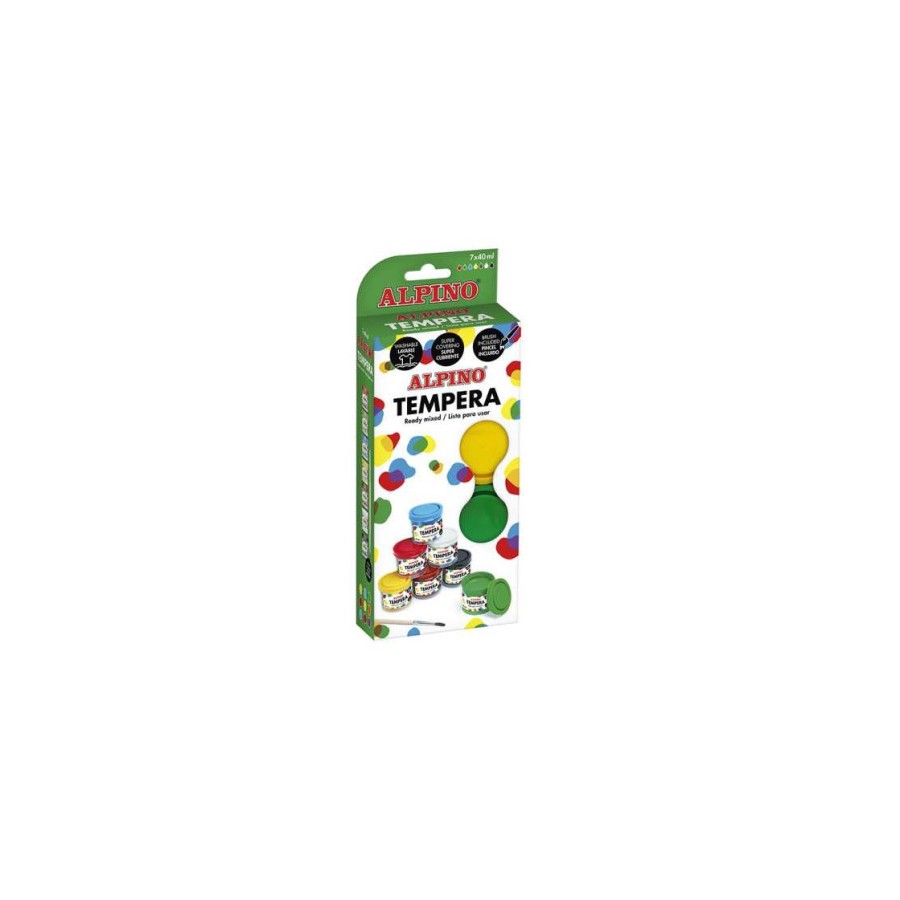 13163-ESTUCHE TEMPERA 7 X 40ML ALPINO DM020921