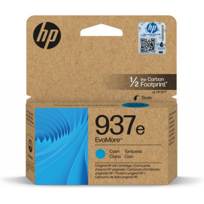 HP Cartucho de Tinta Original EvoMore 937e cian