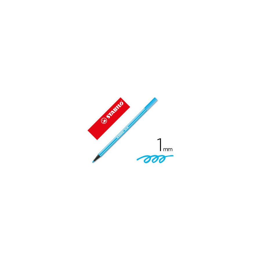13178-ROTULADOR PREMIUM CON PUNTA DE FIBRA BISELADA PEN 68 MAX COLOR AZUL CELESTE STABILO 768/57 13178-ROTULADOR PREMIUM CON PUNTA DE FIBRA BISELADA PEN 68 MAX COLOR AZUL CELESTE STABILO 768/57