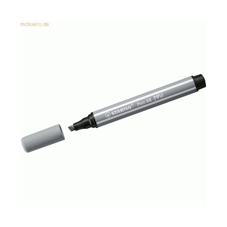 13179-ROTULADOR PREMIUM CON PUNTA DE FIBRA BISELADA PEN 68 MAX COLOR GRIS MEDIO STABILO 768/95