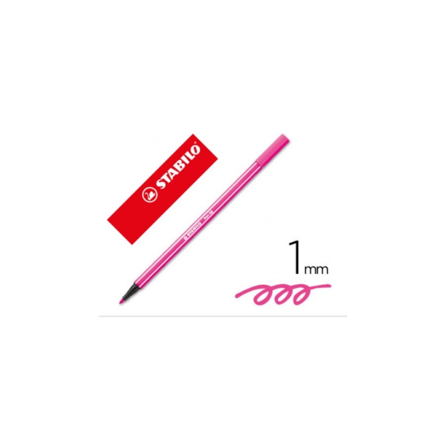 13187-ROTULADOR PREMIUM CON PUNTA DE FIBRA BISELADA PEN 68 MAX COLOR ROSA STABILO 768/56 13187-ROTULADOR PREMIUM CON PUNTA DE FIBRA BISELADA PEN 68 MAX COLOR ROSA STABILO 768/56