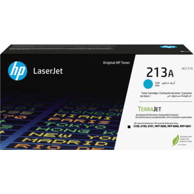 HP Cartucho de toner Original LaserJet 213A cian