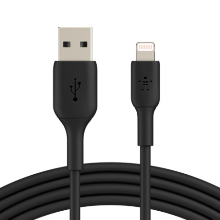 13216-Belkin CAA001BT1MBK cable de conector Lightning 1 m Negro
