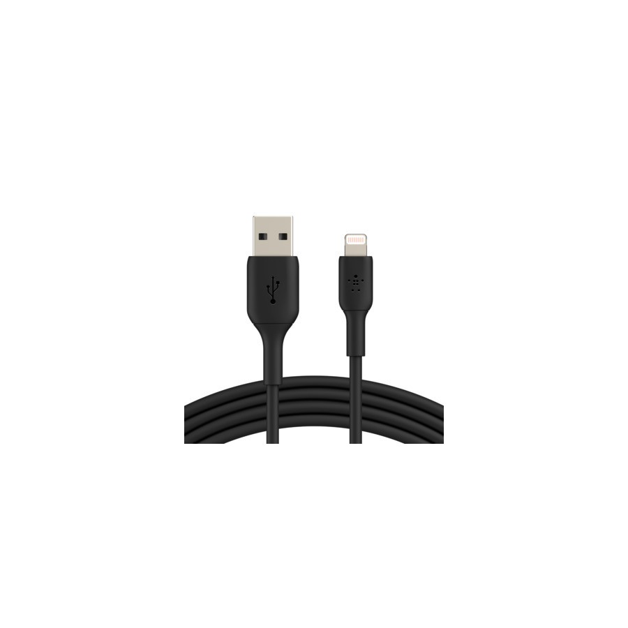 13220-Belkin CAA001BT2MBK cable de conector Lightning 2 m Negro 13220-Belkin CAA001BT2MBK cable de conector Lightning 2 m Negro