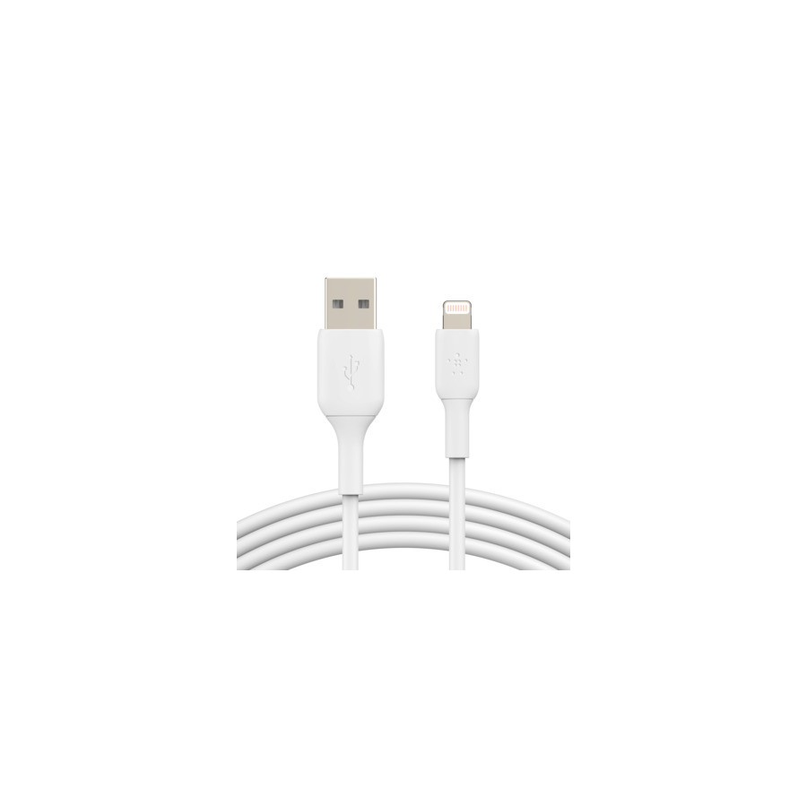 13222-Belkin CAA001BT3MWH cable de conector Lightning 3 m Blanco 13222-Belkin CAA001BT3MWH cable de conector Lightning 3 m Blanco