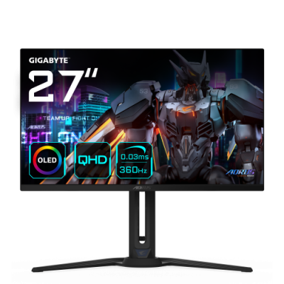 AORUS FO27Q3 pantalla para PC 686 cm 27 2560 x 1440 Pixeles Quad HD OLED Negro