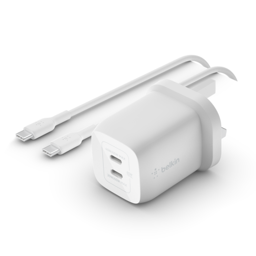 13255-Belkin WCH013vf2MWH-B6 Portatil, Smartphone Blanco Corriente alterna Carga rapida Interior